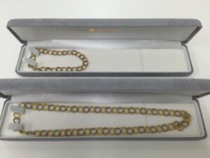 K18ネックレスブレスレットセット